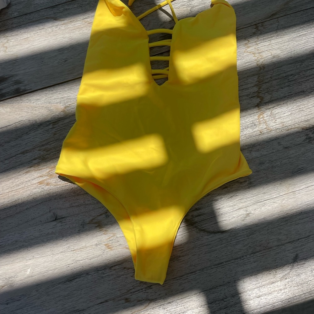 San Lorenzo Neon Yellow Bathing Suit